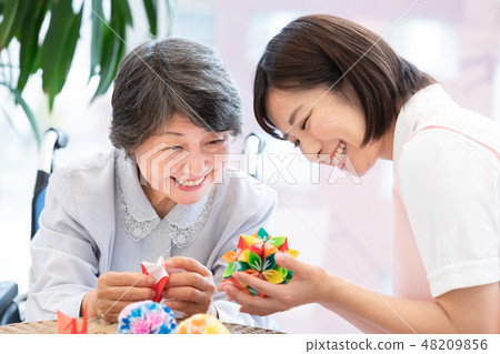 照顧者圖像摺紙 照顧者圖像摺紙 48209856