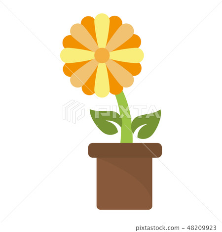 Flower in pot cartoon 48209923