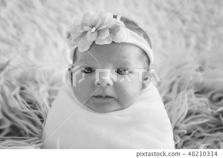 the face of a child with a bandage with flowers the face of a child with a bandage with flowers 48210314