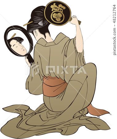 高島美麗的手繪集合高島小oba鏡 高島美麗的手繪集合高島小oba鏡 48212764