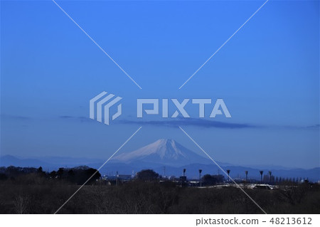 從水邊公園看到的富士山（第一個日出） 48213612