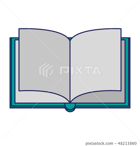 Book open cartoon isolated Book open cartoon isolated 48213860