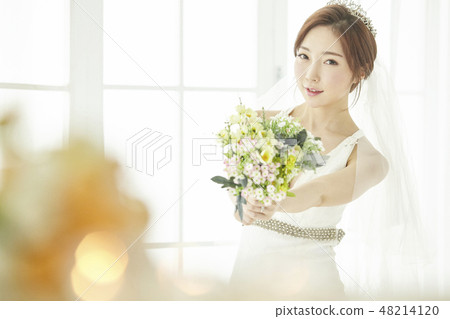 Wedding, wedding, wedding, wedding dress, sexy, young woman Wedding, wedding, wedding, wedding dress, sexy, young woman 48214120