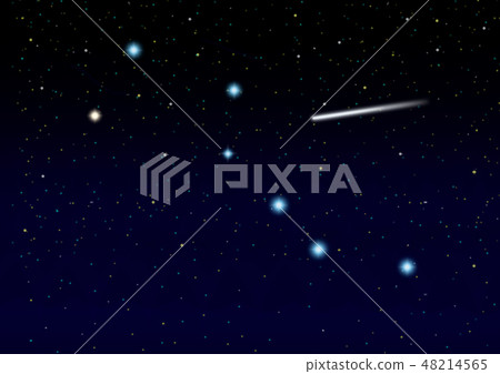 春天北斗七星射擊之星 48214565