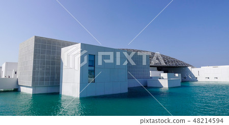 Exterior of the Louvre Abu Dhabi museum 48214594