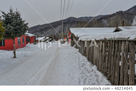 Snow village in Mohe County, China Snow village in Mohe County, China 48214845