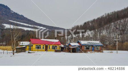 Snow village in Mohe County, China Snow village in Mohe County, China 48214886