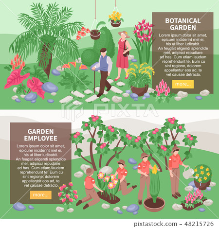 Botanical Garden Horizontal Banners 48215726