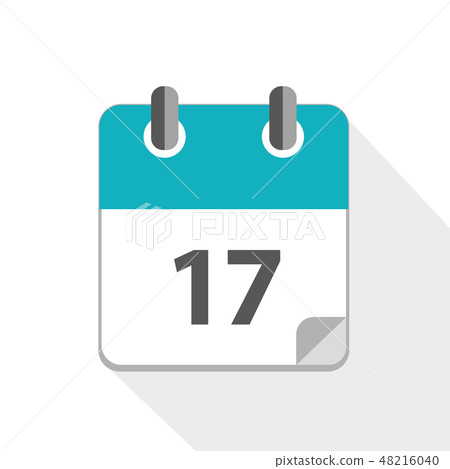 blue business calendar 17 icon blue business calendar 17 icon 48216040