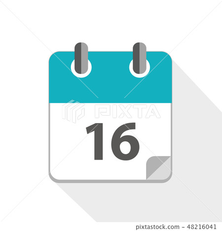 blue business calendar 16 icon 48216041