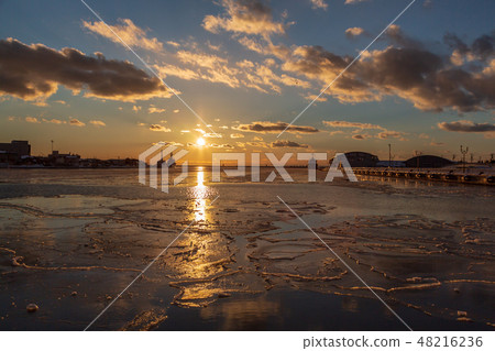 Kushiro port sunset called the world's three greatest sunsets 48216236