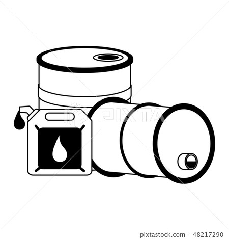 Petroleum refinery pump black and white 48217290