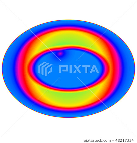 Abstract glowing blue animal eye, light effect 48217334