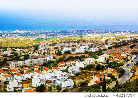 Panoramic aerial view of Cyprus 48217797