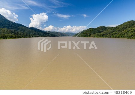 mekong river, laos mekong river, laos 48218469