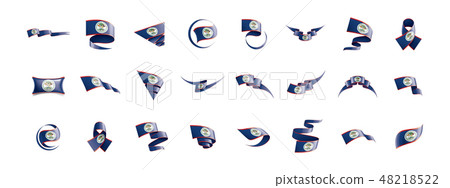 Belize flag, vector illustration on a white background 48218522