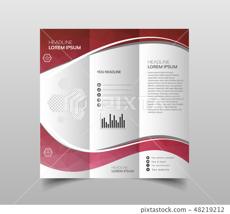 Vector collection of tri-fold brochure Vector collection of tri-fold brochure 48219212