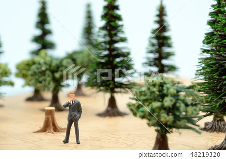 Forest and businessmen Forest and businessmen 48219320