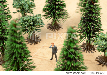 Forest and businessmen Forest and businessmen 48219322