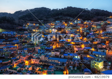 busan gamcheon culture village night 48219979