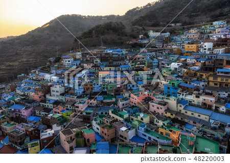 busan gamcheon culture village sunset 48220003