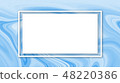 A light blue marble pattern texture (copy space) 48220386