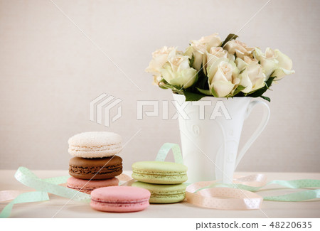 French macaroons 48220635