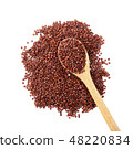 quinoa seeds on white background 48220834