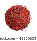 quinoa seeds on white background 48220835