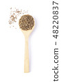 Cumin seeds on white background 48220837