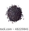 black sesame on white background 48220841