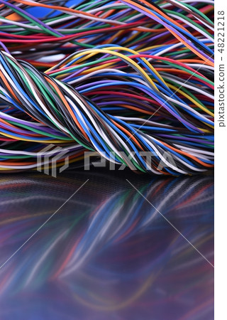 Colorful electrical cables Colorful electrical cables 48221218