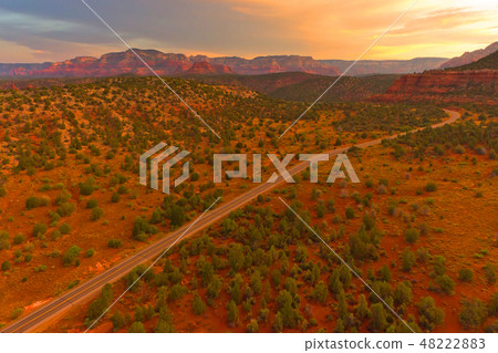 America Sedona State Sunset of America Sedona America Sedona State Sunset of America Sedona 48222883
