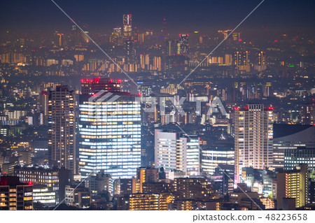 “神奈川縣”橫濱港未來的夜景·東京的超遠射 “神奈川縣”橫濱港未來的夜景·東京的超遠射 48223658