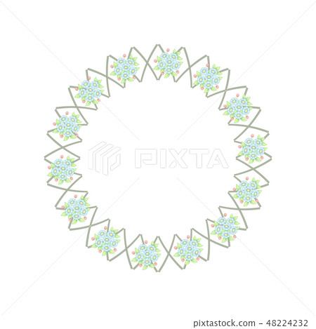 Pastel flowers and wooden lattice Pastel flowers and wooden lattice 48224232