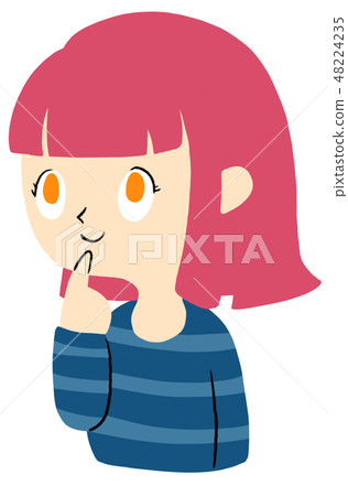 Thinking (girl) Thinking (girl) 48224235