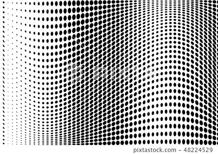 Wave dotted background. Abstract halftone pattern Wave dotted background. Abstract halftone pattern 48224529