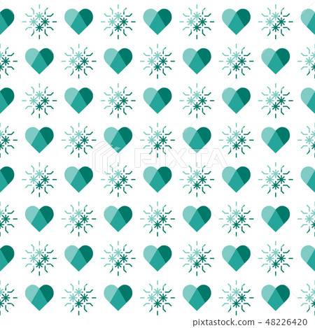 Seamless pattern with hearts Valentine's Day - Stock Illustration ...
