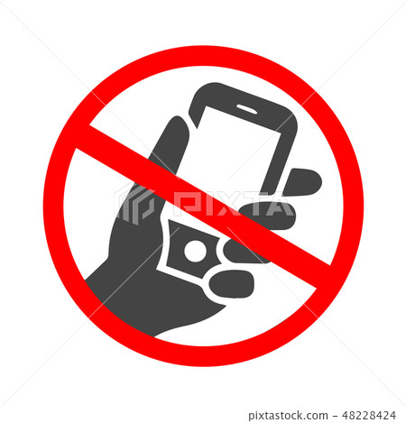 Ringing smartphone icon. Mobile phone ringing or vibrating flat icon for apps or websites 48228424