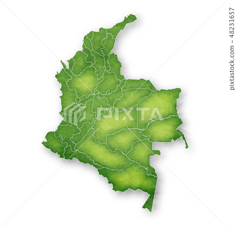 Columbia Map Frame Icon - Stock Illustration [48231657] - PIXTA