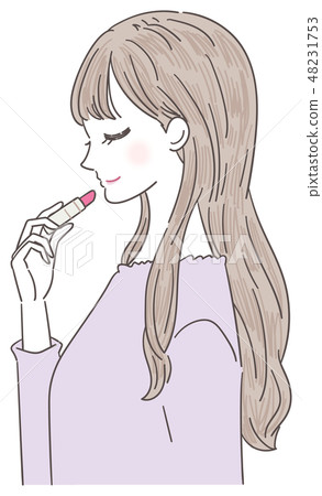 Make cosmetics young lady Make cosmetics young lady 48231753