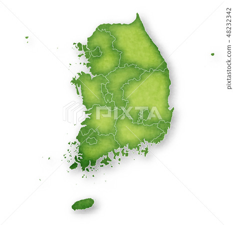 韓國地圖框架圖標 韓國地圖框架圖標 48232342