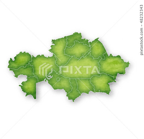 哈薩克斯坦地圖幀圖標 哈薩克斯坦地圖幀圖標 48232343