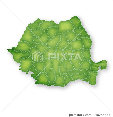 Romania Map Frame Icon 48233657