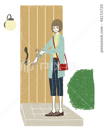 Women - entrance - return home 48233720