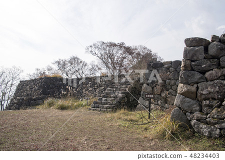 Takatori城堡遺址Honmaru遺跡在馬拉石垣塔 48234403