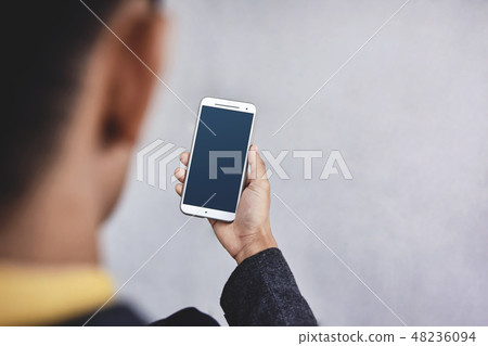 Smartphone Mockup Image. Screen is Clipping Path 48236094