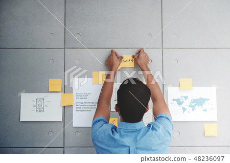 Young Asian Businessman Working in Office 48236097