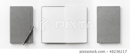 Top view of fabric notebook for mockup 48236217