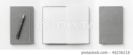 Top view of fabric notebook for mockup 48236218